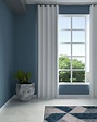 7 Colorful Curtain Color Ideas For Blue-Gray Walls (Blend Style With ...