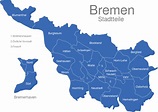 Bremen Stadtteile interaktive Landkarte | Image-maps.de