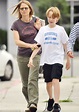 Jodie Foster takes a hands-on approach to parenthood as she escorts son ...