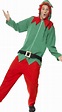 Mens Hooded Elf Jumpsuit Costume, Mens One Piece Elf Costume, Mens ...