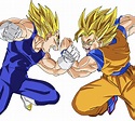 Son Goku vs Majin Vegeta Render by Amidazoro on DeviantArt