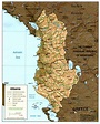 Map of Albania, Geography