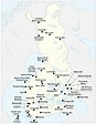 Names of some Finnish municipalities (current and... - Maps on the Web