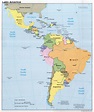 Labeled Features Labeled Latin America Physical Map - Internet hassuttelia