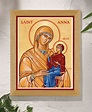 St. Anna Original Icon 14 tall, Original Icons of Female Saints ...