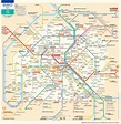 Plano del metro de Paris - Descubri París