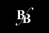 BB Monogram Logo Design By Vectorseller | TheHungryJPEG.com