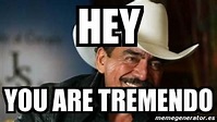 Meme Personalizado - hey You are tremendo - 4545613