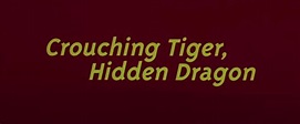Jason Ning Developing ‘Crouching Tiger, Hidden Dragon’ Series ...
