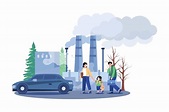 Air Pollution Illustration concept on white background 10941688 Vector ...