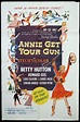 ANNIE GET YOUR GUN Original One sheet Movie Poster Betty Hutton Howard ...