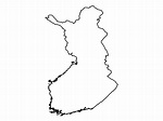 Finland outline map | Blank Maps Repo