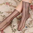 New Ultra-thin Elastic Silky Short Silk Stockings Women Lace Ankle ...
