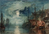 Shields, on the River Tyne. 1823. J.M.W. Turner Joseph Mallord William Turner, Landscape ...