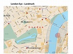 Map London Eye – London Photo Areas and Routes