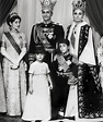 Princess Shahnaz (on the left) Emerald Diamond Tiara. Farah Pahlavi ...
