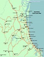 Map Of The Gold Coast