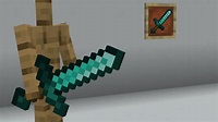 #66 Cómo hacer una espada de diamante en Minecraft - YouTube