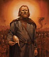 Portrait of Olav II Haraldsson by Anders Kvåle Rue | Viking art, Viking ...