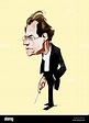 Gustav Mahler. La caricatura di Oscar Garvens il compositore austriaco ...
