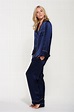 Navy Blue Silk Pyjamas - Classic Design - Handmade in Limited Edition ...