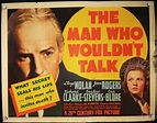 THE MAN WHO WOULDN'T TALK, Film Noir, Lloyd Nolan, Jean Rogers, HS ...