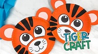 Paper Plate Tiger Craft - YouTube