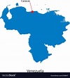 Detailed map of venezuela and capital city caracas