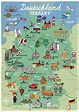 Touristische Landkarte von Deutschland: Touristische Attraktionen und ...