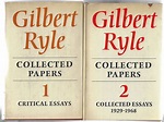 Gilbert Ryle Collected Papers - Volume I and II 'Critical... | Barnebys