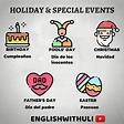 Holiday & special events (Dias festivos y eventos especiales ...