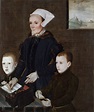 Alice Barnham and Her Sons Martin and Steven Painting | British School ...