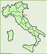 Rimini location on the Italy map - Ontheworldmap.com