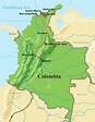 Map Of Santa Marta Colombia - Cities And Towns Map