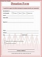 Donation Form | Free Word Templates