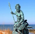 Greek Mythology Ancient Marble Famous Poseidon Statues White for Sale