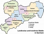 Liste der Landkreise und kreisfreien Städte in Sachsen