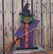 Witch Wood Craft Pattern for Fall & by KaylasKornerDesigns on Etsy
