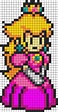 Princess Peach | Perler beads ideas, Dibujos en cuadricula, Animales ...