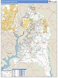 Prince George's County, MD Zip Code Wall Map Basic Style by MarketMAPS ...