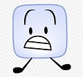 Bfb Ice Intro Pose Assets By - Character Ice Cube Cartoon Emoji,Ice ...