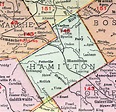 Hamilton County, Texas, Map, 1911, Hamilton City, Hico, Carlton, Olin ...