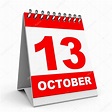Kalender. 13 oktober — Stockfoto © iCreative3D #60199965