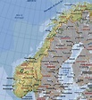 Cartina geografica della Norvegia Mappa o Carta Map of Norway
