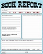 Printable book report forms - Easy Book Report Form for Young Readers ...