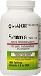 Major Senna 86 mg tabletas laxantes vegetales naturales 1000 unidades ...