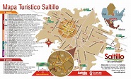 Mapa turístico de Saltillo - Tamaño completo