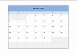 Calendario 2020 en Excel • Excel Total