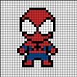 Imagen | Spiderman pixel art, Easy pixel art, Pixel art templates