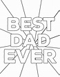 Happy Father's Day Coloring Pages Free Printables - Paper Trail Design